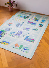 Tapete Playmat - Cidade Azul